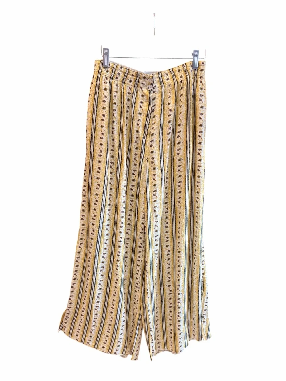 FREE PEOPLE Take‎ Your Tie Off Pants Wide Leg Tea Combo S